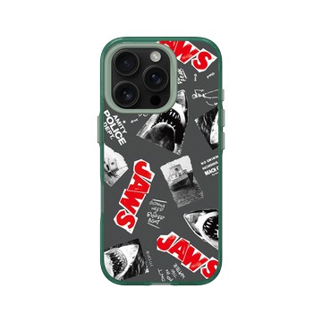 iPhone 16 Pro Clear 憂墨綠 - Jaws - 大白鯊 - 紅色大白鯊