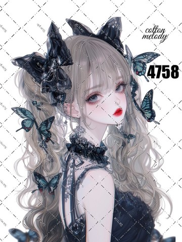 original sticker no.4758 人物貼紙 原創貼紙 原創人物貼紙 裝飾貼紙 cotton melody