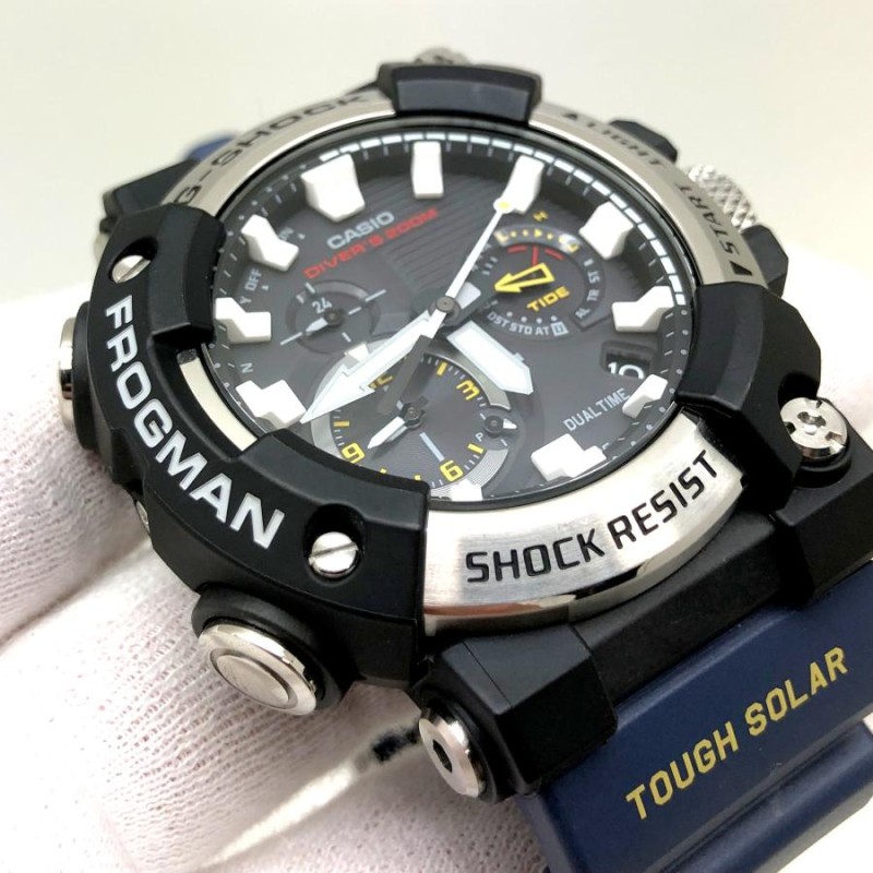 G-SHOCK ジーショック CASIO カシオ 腕時計 GWF-A1000-1A2 FROGMAN フロッグマン アナログ 電波ソーラー タフソーラー  ネイビー 【ITE63OXRBDZ2】 | LINEショッピング