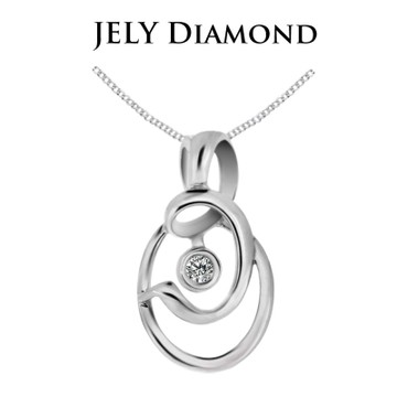 JELY 圖騰之戀 3分天然真鑽項鍊