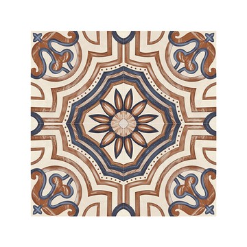 復古小花磚廚房地面瓷磚墻貼自粘衛生間防水墻紙浴室地磚貼紙加厚