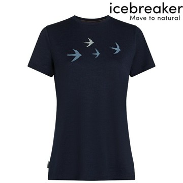 Icebreaker Tech Lite III 女款 圓領短袖上衣-150 遷徙之旅 0A57FX