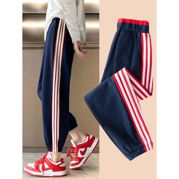 女童褲子春秋2025新款兒童衛褲女大童運動褲秋冬加絨學生休閑長褲