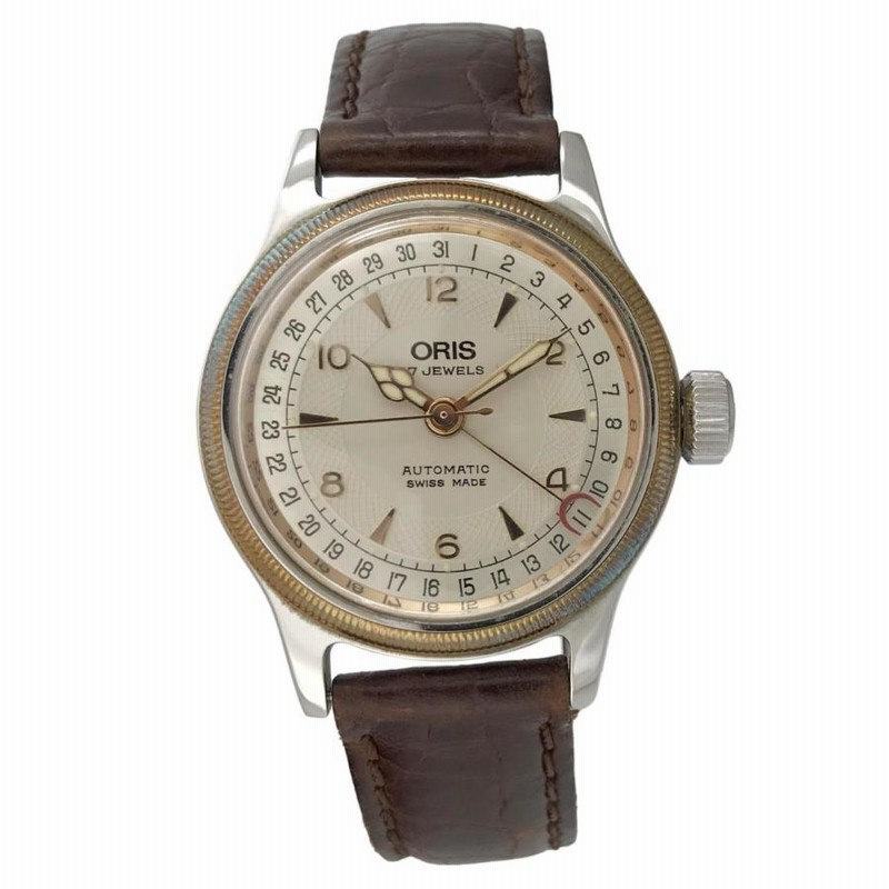 オリス ORIS ビッグクラウン ポインターデイト 7400C 自動巻き 裏 