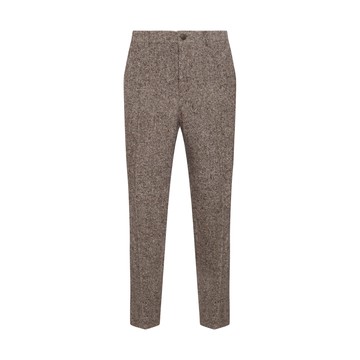 Golden Goose - Brown Virgin Wool Tweed Pants