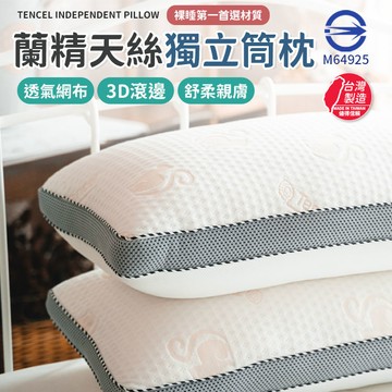 【超取免運】台灣製 天絲獨立筒枕頭  民宿枕   獨立筒枕 透氣枕頭 枕頭 枕芯 獨立筒 飯店枕 【S006】