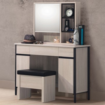 Homelike 喜家居化妝桌椅組(1962)-100 x 40 x 137 公分