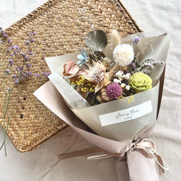 日系清新乾燥花束・ Mini Bouquet 情人節禮盒 乾燥花 2/9截單