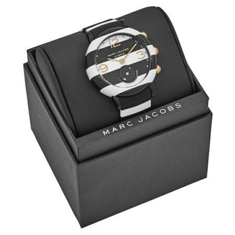 マークジェイコブス 時計 MARC JACOBS レディース ストライプ ライリー スマートウォッチ ハイブリット 腕時計 ブラック×ホワイト  MJT1015 | LINEブランドカタログ