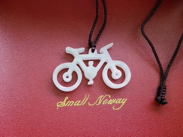 【親翠】天然翡翠 白冰潤厚實腳踏車調整式繩鏈 特殊題材