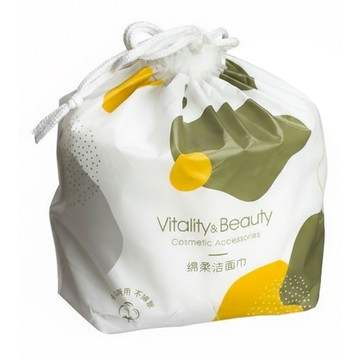 Vitality&Beauty 呵護棉柔潔面巾  白色  1捲