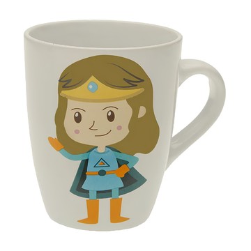 VERSA 石陶馬克杯 (超人媽媽) 350ml  1個