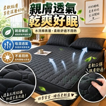 🌟四季通用｜鋪棉床包 包式保潔墊床 加厚床包 床墊保護墊 親膚透氣柔軟舒適 360°包覆 單雙人床適用