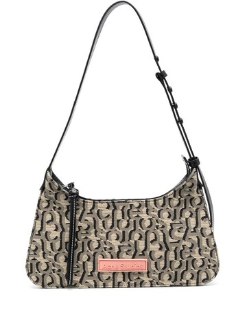 Acne Studios - Platt monogram shoulder bag - women - Fabric - One Size - Neutrals