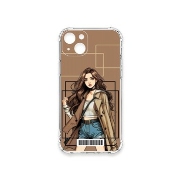 iPhone 15 Plus 殼 TRON IPhone 15 PLUS 雜誌風女孩  載具 四角防摔殼 手機殼
