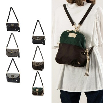 LA BAGAGERIE 防潑水後背/斜背/單肩三用包(多選色)