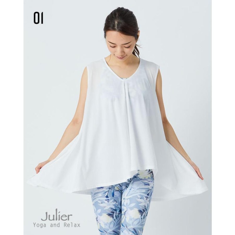 Julier ジュリエ セール ヨガウェア トップス Tシャツ ノースリーブ