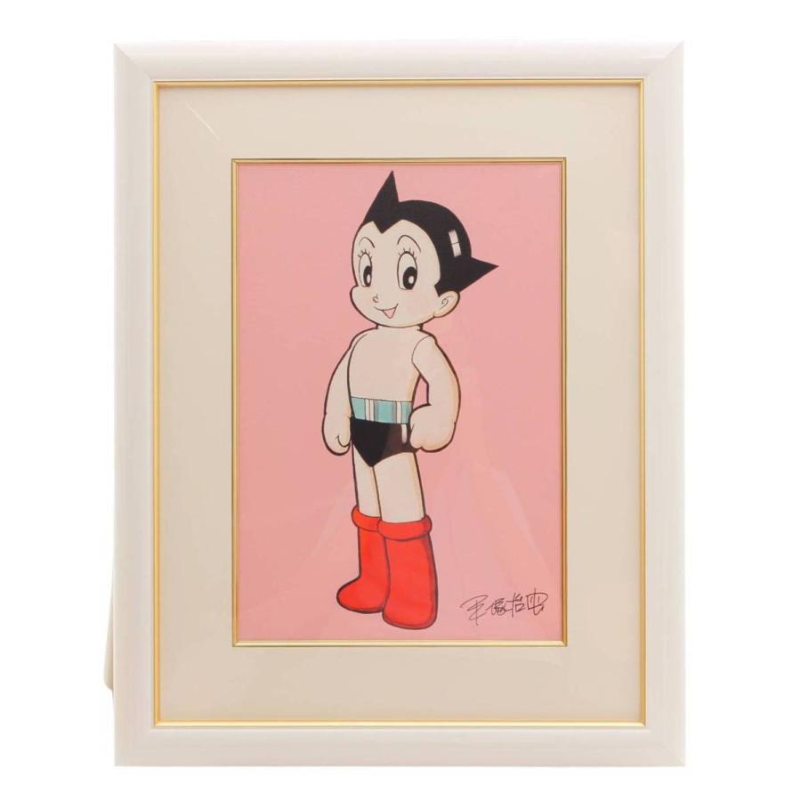 額付】手塚治虫「アトム（ピンク）」【作品保証書】