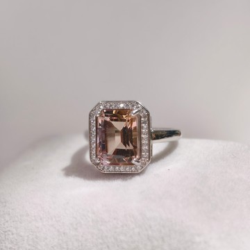 天然紫黃晶 紫黃晶寶石戒 純銀寶石戒 925銀鑲嵌 【聖誕飾品】