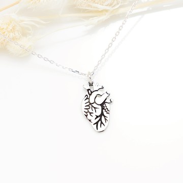 【Angel & Me】生命之心 愛心 心臟 s925 純銀 項鍊 生日 禮物