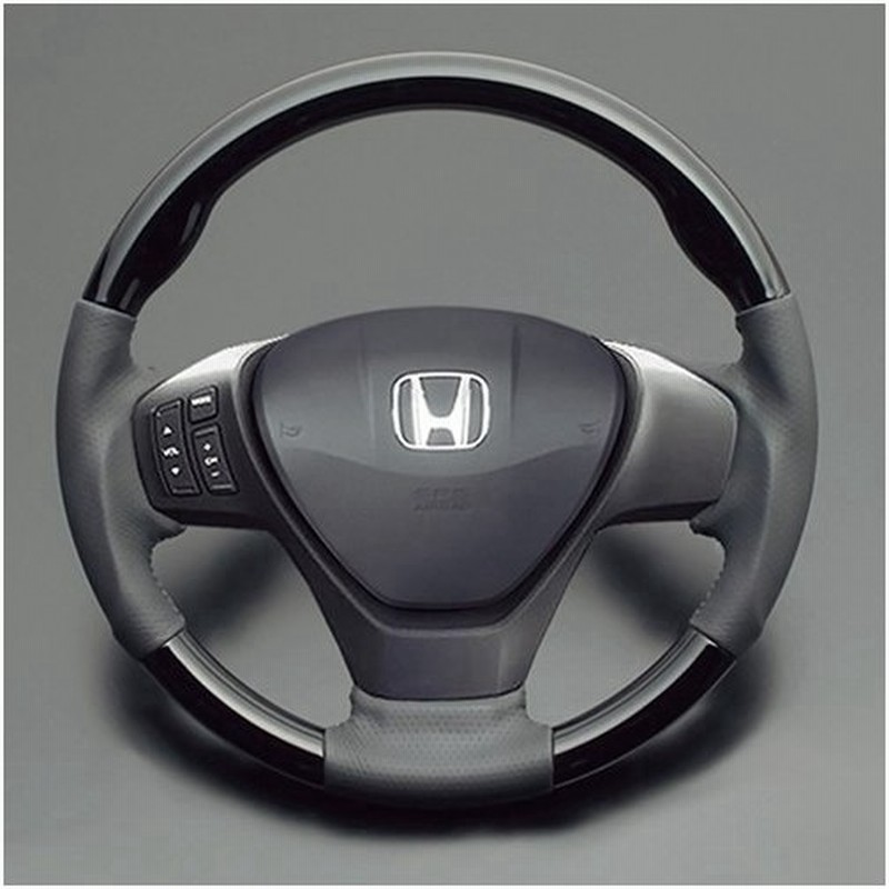 フリード スパイク Gb3 4系 ガーニッシュ付パドルシフト車用 ピアノbk ダークグレー ガングリップ ウッド パンチング本皮調レザーステアリング フェガーリ 通販 Lineポイント最大get Lineショッピング