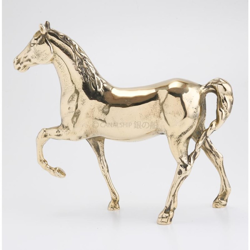 イタリア製 BRASS 真鍮雑貨 真鍮 馬 ブロンズ 置物 ホース 競馬 HORSE