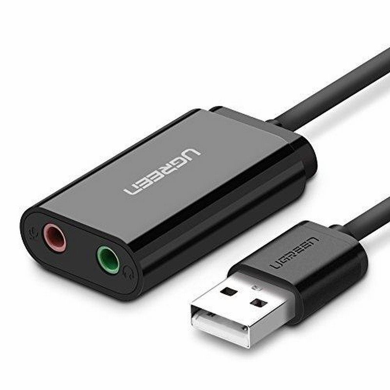 UGREEN USB オーディオ 変換アダプタ 外付け サウンドカード USB 3.5mm