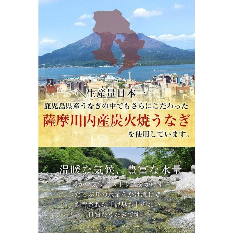 薩摩川内 国産 炭火焼 うなぎ長焼き 徳大サイズ 約160?170g×3尾 鹿児島県