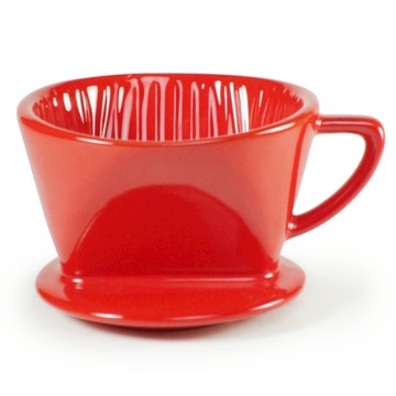 [豐名日本餐具] 咖啡過濾杯 紅釉 M-STYLE / C00CS7-1