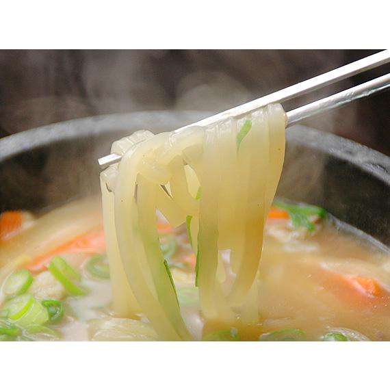 韓国うどん塩カルビスープ味8食と白菜キムチ500gセット プロが選ぶ業務用・麺は1玉170gで食べ応え満点！ クール冷蔵便 送料無料