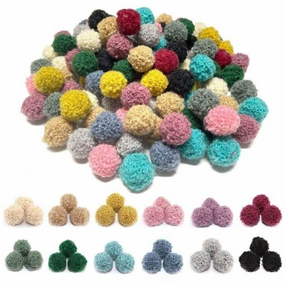 120個セット ポンポンボール, BetterJonny 2CM カラフル ポンポンボール フェルトボール ポンポン手芸 フェルト玉 ポンポ