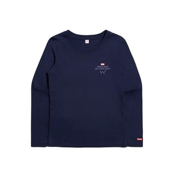 EDWIN｜女裝｜秀氣小印花薄長袖T恤