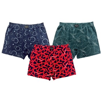 [家速配]針織印花平口褲-L(花色隨機出貨)