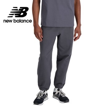 【New Balance】鬆緊抽繩休閒長褲_男性_墨灰色_AMP33553ACK