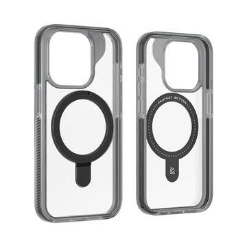 ZAGG iPhone 15 Pro Max 聖塔克魯茲磁吸環支架款-石墨烯防摔保護殼