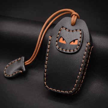 適用豐田蘭德酷路澤凱美瑞亞洲龍RAV4榮放奕澤鑰匙套真皮個性扣包