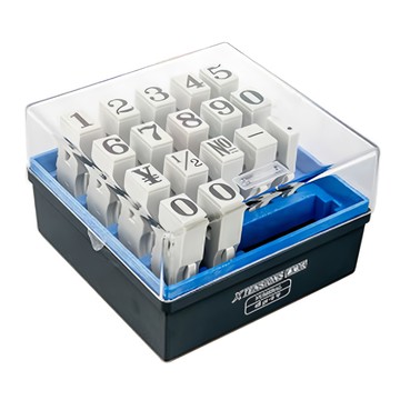 Shachihata 寫吉達 數字連續章 EGRN-60M Set  白色  1組