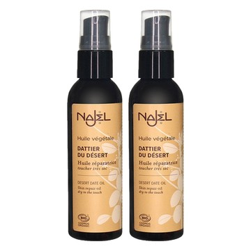 NAJEL 台灣公司貨 法國沙漠椰棗按摩護理油 臉 + 身體 + 頭髮用  80ml  2瓶