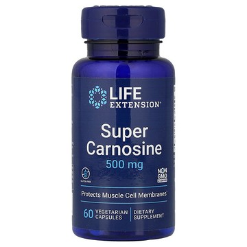 Life Extension, 超級肌肽，500 毫克，60 粒素食膠囊