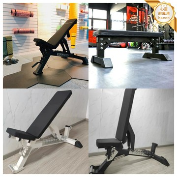 【商用級承重】啞鈴凳 臥推凳 健身凳 仰臥板 飛鳥凳 多功能訓練凳 可調節角度 加厚泡棉 防滑支架 健身房/家庭力量訓練