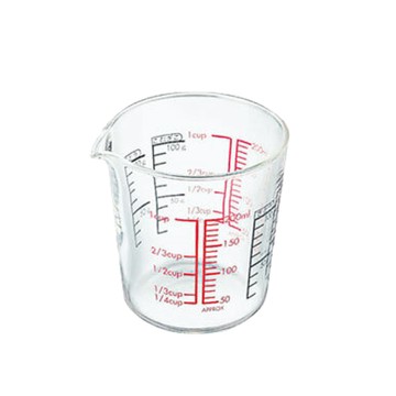 HARIO 日本耐熱玻璃刻度量杯-無把-200ml-日本製(CMJ-200)