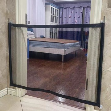 免打孔寵物隔斷圍欄狗狗隔離網便攜折疊式狗狗障礙防護網圍欄