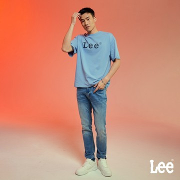 Lee 709 彈性低腰合身小直筒牛仔褲 男 中藍洗水 LB417012883