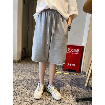 兒童運動五分褲夏季新款童裝男童中褲小學生大童親子寬松短褲