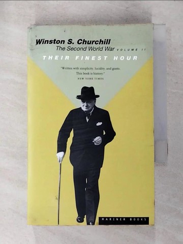 【書寶二手書T9／原文書_PCU】Their Finest Hour_Churchill, Winston, Sir
