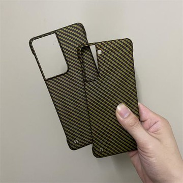 適用三星s21凱夫拉同款手機殼新水貼工藝金碳纖維紋S21+防摔保護套S21ultra個性創意超薄半包無邊框硬殼潮牌