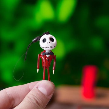美國正版萬圣節鬼怪布袋人偶手機鏈 手機掛件 約5.5cm 四肢可動