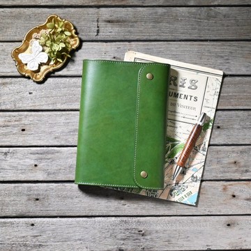 Jibun Techo 手帳套 皮革 A5 Slim 尺寸 皮夾 護照 翻蓋