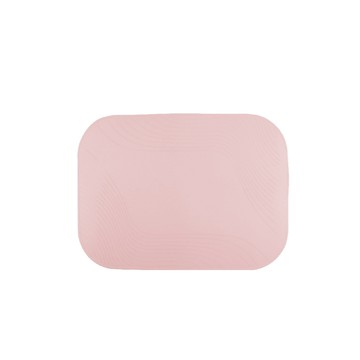 SiliPot 鉑金矽膠餐桌墊 可捲起收納  豆沙粉  375 x 280 x 1.5mm  1個