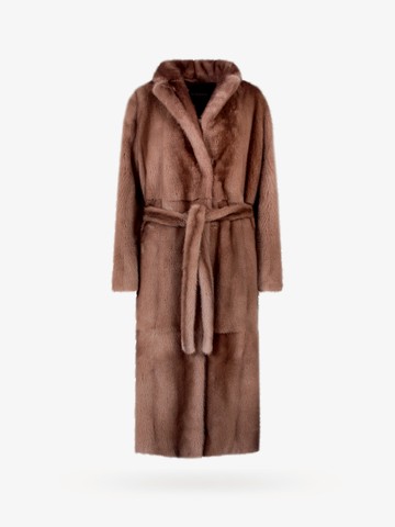 Mink coat with belt - SIMONETTA RAVIZZA - gender_Woman